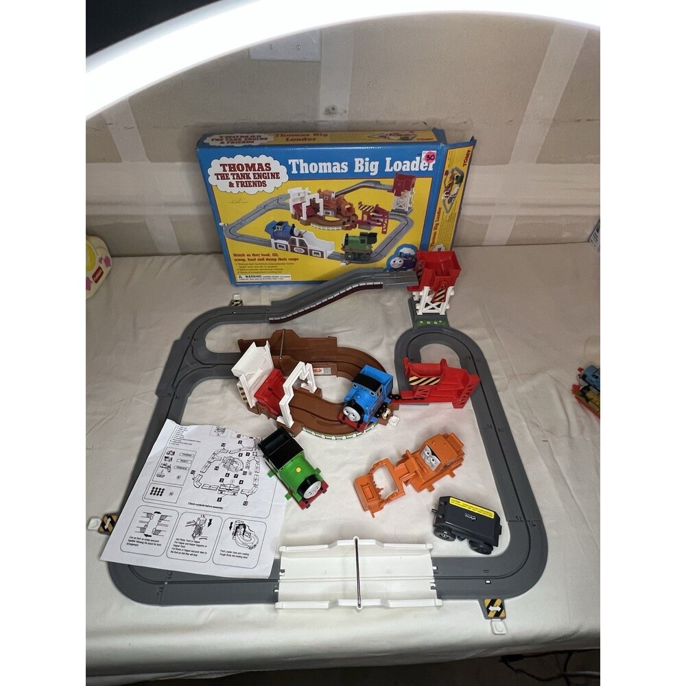 Thomas Big Loader Train Set 1997 TOMY Tested Vintage - Thomas & Friends